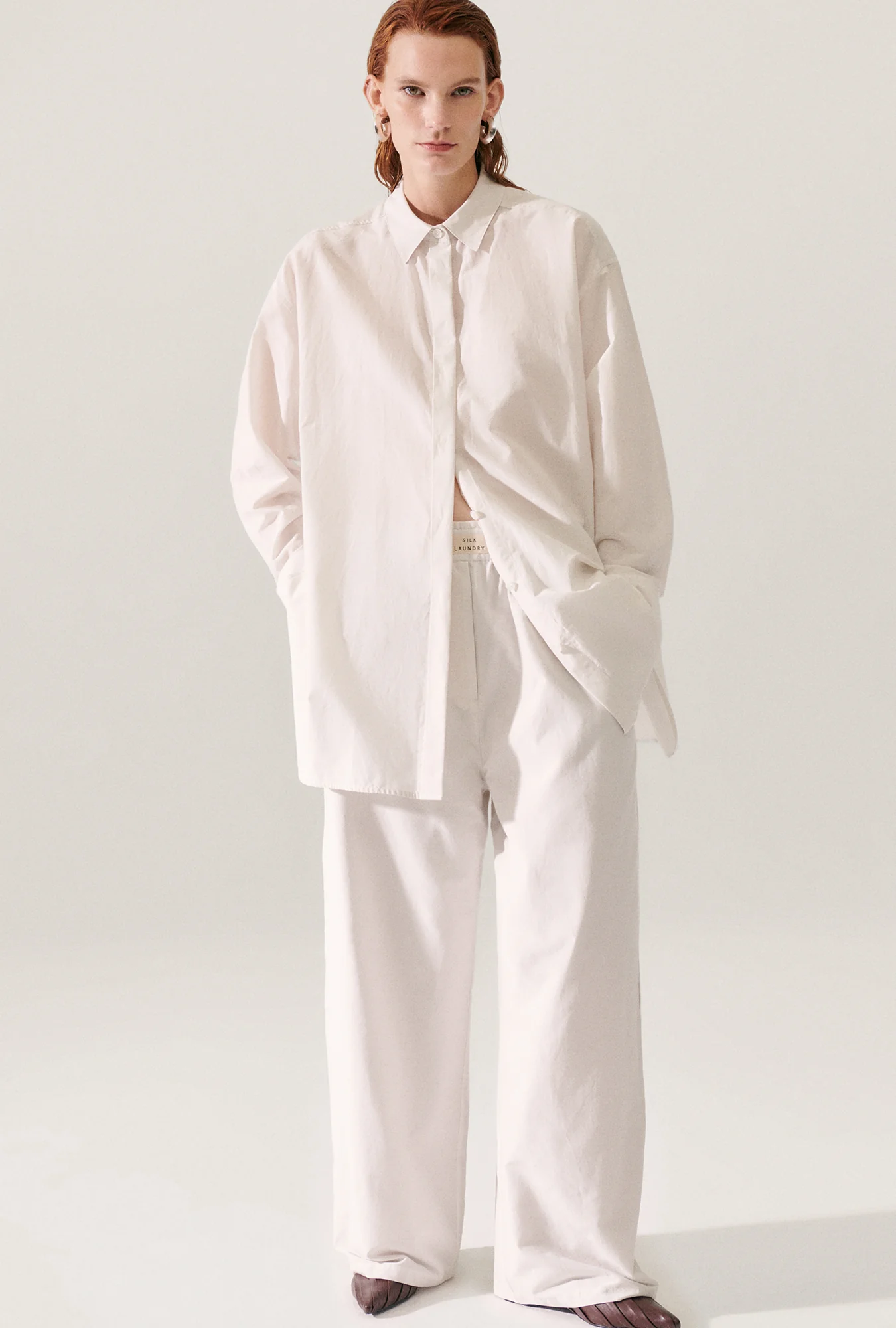 COTTON SILK MORNING SHIRT DUST - Image 4