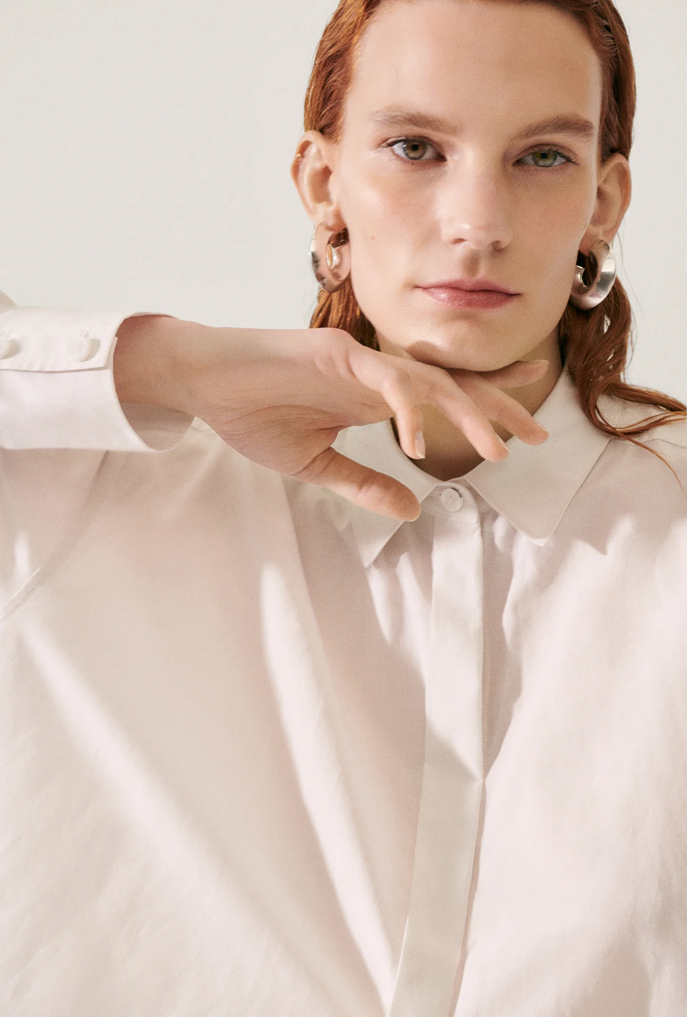 COTTON SILK MORNING SHIRT DUST - Image 6