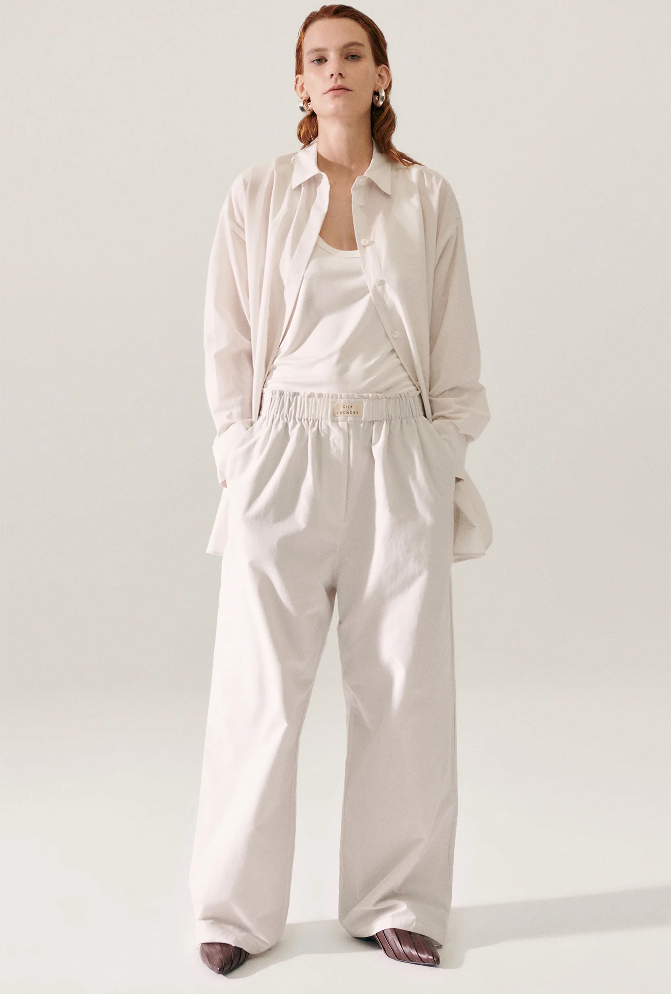 COTTON SILK MORNING SHIRT DUST - Image 7